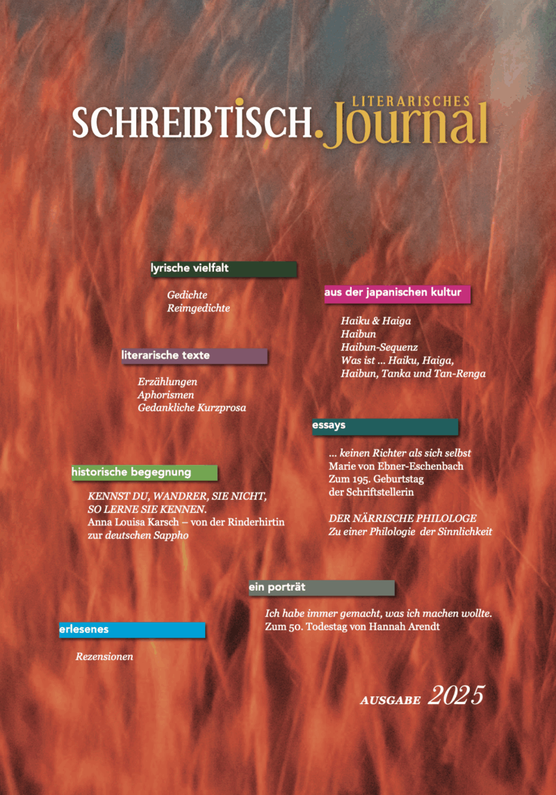 SCHREIBTISCH. Literarisches Journal