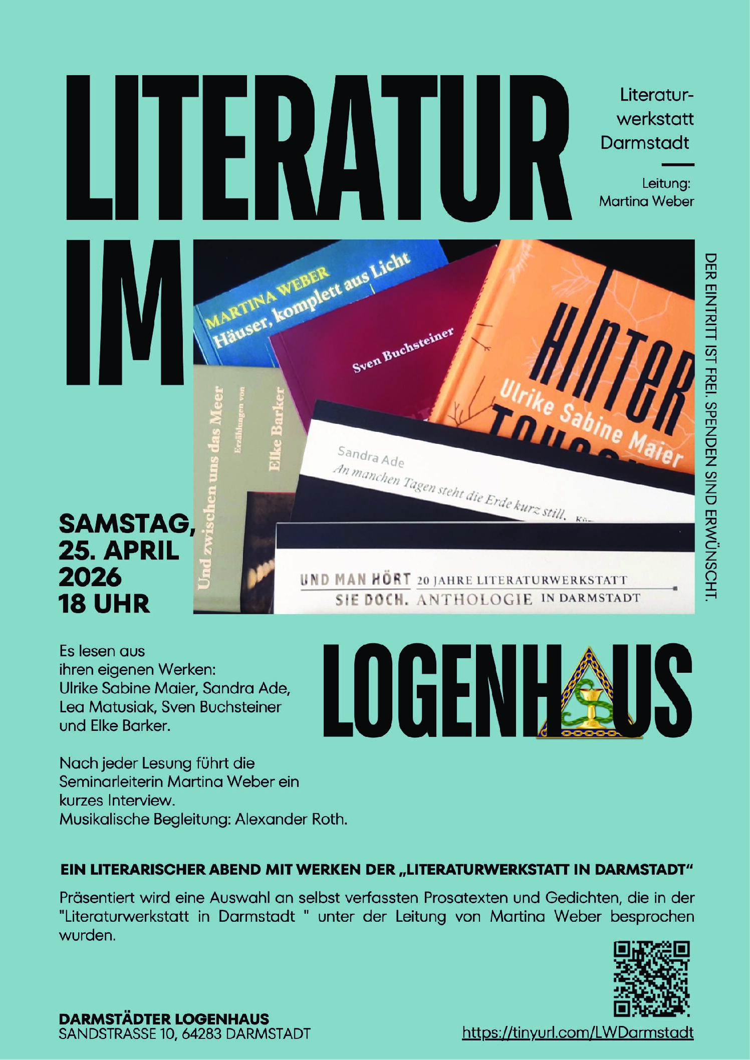 Literatur im Logenhaus Darmstadt